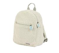 Nattou Zaino in morbido tessuto di orsacchiotto, Piccolo zaino con cerniera ed elementi ludici per i più piccoli, Circa 23 cm, Lapidou, Poliestere, Colori della natura