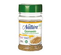 NATTURA Gomasio Bio, Insaporitore per Verdure a Base di Sesamo Tostato e Sale Marino, Ricco di Calcio e Fosforo, Prodotto Vegano Ricco di Fibre, 130 g