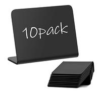 NATUCE 10 pezzi Mini lavagna,10x7cm Piccola Lavagnette Messaggi in Acrilica Mini Lavagna in Piedi,Decorazione Messaggi Segno Numero per Natale Matrimonio Ristorante Festa Bar Casa Cucina