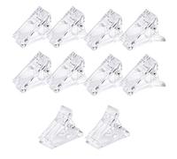 NATUCE 10PCS Clip per Unghie, Clip per Unghie in Gel Polygel, Clip per Punte per Unghie a Costruzione Rapida in Polygel Trasparente, Clip Unghie Acrilico per l'Estensione delle Unghie