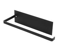 NATUCE Portarotolo Cucina, Porta Rotolo da Cucina Adesivo, Portarotolo Cucina Acciaio da Appendere, Portarotoli Cucina da Parete Autoadesivo, 25cm, Nero