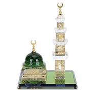 Natudeco 1 Set Modello Kaaba Musulmano Ornamento Religioso Islamico Kaaba Replica Mecca Souvenir Scultura Religiosa inatura Kaaba da Collezione