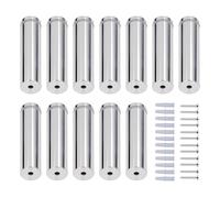 Natudeco 12 set 19x80mm viti di supporto in acciaio inossidabile viti pubblicitarie hardware di montaggio kit distanziatore distanziatore per appendere cornici in acrilico