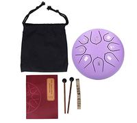 Natudeco 8 toni Tagu nel tamburo 6in con mazzollette Music Book Musical Percussion Instruments Drum per l'intrattenimento di meditazione esterna (Viola)