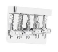 Natudeco Bass Bridge Ponte Hardtail a 4 corde Sella fissa a 4 corde per ponte per basso elettrico a 4 corde (Argento)