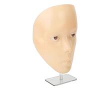 Natudeco Manichino per Pratica di Trucco Riutilizzabile Pratica per Trucco per Occhi Viso Tavola per Pratica di Trucco 5D per Trucco Principiante Studente di Bellezza Artista (Pelle gialla)