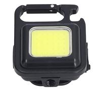 Natudeco Mini Torcia COB Ricaricabile 500Lm 4 modalità di Luce Portachiavi apribottiglie con Staffa Pieghevole per Escursionismo Pesca Luce di Emergenza Campeggio all'aperto