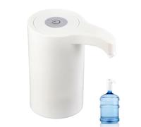 Natudeco Pompa elettrica per Acqua Potabile Distributore Automatico di Acqua Pompa per Bottiglia d'Acqua di Ricarica USB Universale per 4L a 18,9L Colore Bianco