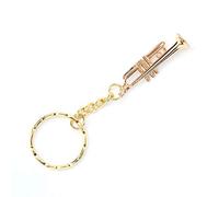 Natudeco Portachiavi per Strumenti Musicali Portachiavi in Metallo Portachiavi a Tromba Portaoggetti Sofisticato E Compatto Portatile per Decorazione Regalo con Ciondolo per Telefono Cellulare