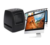 Natudeco Scanner per diapositive digitali Scanner portatile per pellicole e diapositive da 5 MP Scanner per pellicole USB con schermo a colori per studi fotografici, TV ed editor