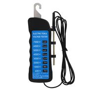 Natudeco Tester per Recinzione elettrica 8 luci Rilevatore di guasti Tester per Recinzione elettrica Multi Luce da 600 a 7000 V Tester per Recinzione Impermeabile per aziende agricole Bestiame