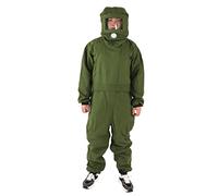 Natudeco Tuta per sabbiatura, protezione integrale per proteggere gli schizzi di polvere per la costruzione navale in ghisa, verde, Taglia unica