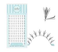 Natuhana Comic Wings Ciglia Ventagli Blend Anime Manga Individuale Lashes Prefabbricato Fan Volume Russo Eyelash Extension Professionale(0.07 D,8-13mm)