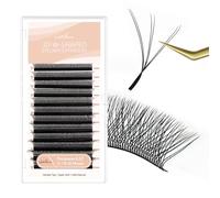 Natuhana Extension Ciglia W Forma 3D 4D 5D 6D 7D 8D 0.07 C D L LU Curl 8-15mm Classico Ciglia Ciuffetti Naturali Premade Fan Eyelash Extensions Volume Russo Professionale