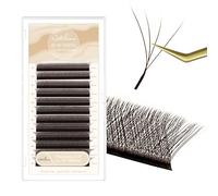 Natuhana Extension Ciglia W Forma 3D 4D 5D 6D 7D 8D 0.07 C D L LU Curl 8-15mm Classico Ciglia Ciuffetti Naturali Premade Fan Eyelash Extensions Volume Russo Professionale