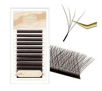 Natuhana Extension Ciglia W Forma 3D 4D 5D 6D 7D 8D 0.07 C D L LU Curl 8-15mm Classico Ciglia Ciuffetti Naturali Premade Fan Eyelash Extensions Volume Russo Professionale