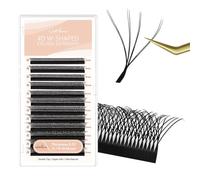 Natuhana Extension Ciglia W Forma 3D 4D 5D 6D 7D 8D 0.07 C D L LU Curl 8-15mm Classico Ciglia Ciuffetti Naturali Premade Fan Eyelash Extensions Volume Russo Professionale