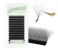 Natuhana Extension Ciglia W Forma 3D 4D 5D 6D 7D 8D 0.07 C D L LU Curl 8-15mm Classico Ciglia Ciuffetti Naturali Premade Fan Eyelash Extensions Volume Russo Professionale