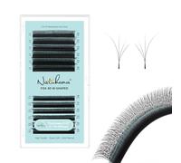Natuhana Extension Ciglia W Forma 3D 4D 5D 6D 7D 8D 0.07 C D L LU Curl 8-15mm Classico Ciglia Ciuffetti Naturali Premade Fan Eyelash Extensions Volume Russo Professionale