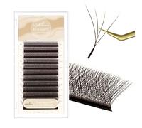 Natuhana Extension Ciglia W Forma 3D 4D 5D 6D 7D 8D 0.07 C D L LU Curl 8-15mm Classico Ciglia Ciuffetti Naturali Premade Fan Eyelash Extensions Volume Russo Professionale