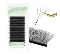 Natuhana Extension Ciglia W Forma 3D 4D 5D 6D 7D 8D 0.07 C D L LU Curl 8-15mm Classico Ciglia Ciuffetti Naturali Premade Fan Eyelash Extensions Volume Russo Professionale