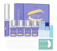 Natuhana Laminazione Ciglia & Brow Kit Completo Vegano,Semipermanente Professionale Lash Lift Set Durata 4-6 Settimane,Adatto Per Uso Domestico e in Salone