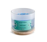 Natur Candle Candela profumata Natural Candle Linea Mediterraneo in Cera 100Percentvegetale profumazione mirto sardo gr 380, Multicolore, 380gr