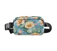 Natura Cactus Retro Style Flower Trendy Crossbody Bag Marsupio per donne uomini mini borsa da petto con cinghia regolabile per ciclismo escursionismo palestra, natura cactus retrò stile fiore, taglia