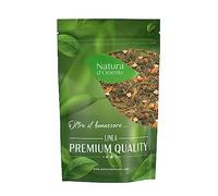 NATURA D’ORIENTE Tè Verde Vaniglia e Cannella 100g - Con Mela, Scorza d’Arancia, Petali di Rosa e Aroma Naturale - Infuso Caldo e Avvolgente - Tè Verde Aromatizzato