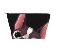 Natura del Boston Terrier, Borsa da toilette Borsa per trucco Borsa per cosmetici Borsa da toilette da viaggio portatile