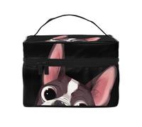 Natura del Boston Terrier, Borsa per il trucco Borsa per cosmetici Borsa da toilette da viaggio portatile Astuccio per matite Astuccio da toilette