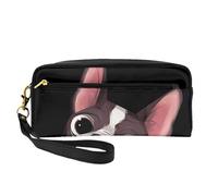 Natura del Boston Terrier, Borsa per il trucco Borsa per cosmetici Borsa da viaggio portatile da toilette Astuccio in pelle per donne e ragazze