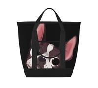Natura del Boston Terrier,Borsa porta pranzo grande capacità isolata per donne e uomini, lavoro, picnic, viaggi