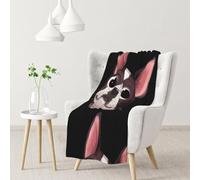 Natura del Boston Terrier,Coperta morbida, calda, anti-pilling, in flanella, peluche, 76 x 102 cm