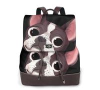 Natura del Boston Terrier,Zaino da donna, impermeabile, leggero, in pelle PU, alla moda, da viaggio
