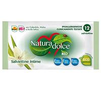 NATURA DOLCE Morbido Bio Salviette Intimo 12 Pezzi Per Igiene Intimo