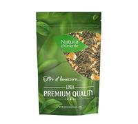 NATURA D'ORIENTE Tè Verde Bacche di Goji e Mandarino 100g - Tè verde Fruttato con Scorza d’Arancia e Fiori - 100% Naturale, Senza Aromi Artificiali.
