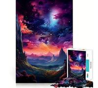 Natura e Galassia Meravigliosa Puzzle da 1000 Pezzi Puzzle per Adulti Regalo Miglioramento della Memoria Tempo Libero Taglio Preciso Decorazione da Parete (38x26cm)