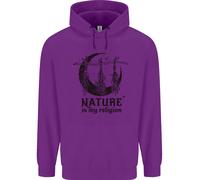 Natura È il Mio Religion Halloween Strega Bambini Felpa con Cappuccio