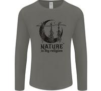 Natura È il Mio Religion Halloween Strega Uomo Maniche