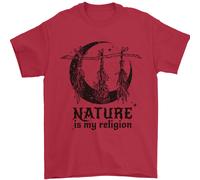 Natura È il Mio Religion Halloween Strega Uomo T-Shirt 100% Cotone