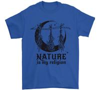 Natura È il Mio Religion Halloween Strega Uomo T-Shirt 100% Cotone