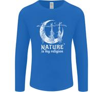 Natura È il Mio Religion Strega Halloween Uomo Maniche