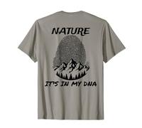 Natura È Nel Mio DNA All'aperto Campeggio Escursionisti Alpinismo Maglietta