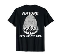 Natura È Nel Mio DNA All'aperto Campeggio Escursionisti Alpinismo Maglietta