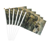 Natura Elefanti Stampa Facilitazione Portatile Bandiera Leggero Parata Decorazione Casa Eventi Uso Versatile