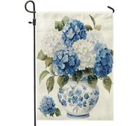 Natura Floreale Giardino Bandiera Vaso Foglia Bella Grafica di Lusso Bianco e Blu Lino Decorazione Del Partito Decorazione Della Decorazione Della Casa Decorazione Della Casa Decorazione Della Casa