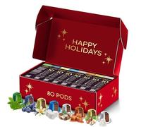 Natura Lifestyle BOX, 80 capsule di caffè e tè compatibili con macchine da caffè Nespresso³, mirtillo, miele caramello, vaniglia, cocco, tè matcha