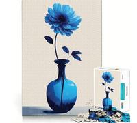 Natura morta con fiori e vaso, puzzle da 1000 pezzi per adulti, gioco intelligente antistress, assemblaggio con motivo a sorpresa natalizia 50x75cm