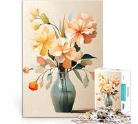 Natura morta floreale puzzle 1000 pezzi per adulti Giocattoli che creano dipendenza e sfidano l'intelligenza del cervello Ottimi regali e giocattoli 38x26cm